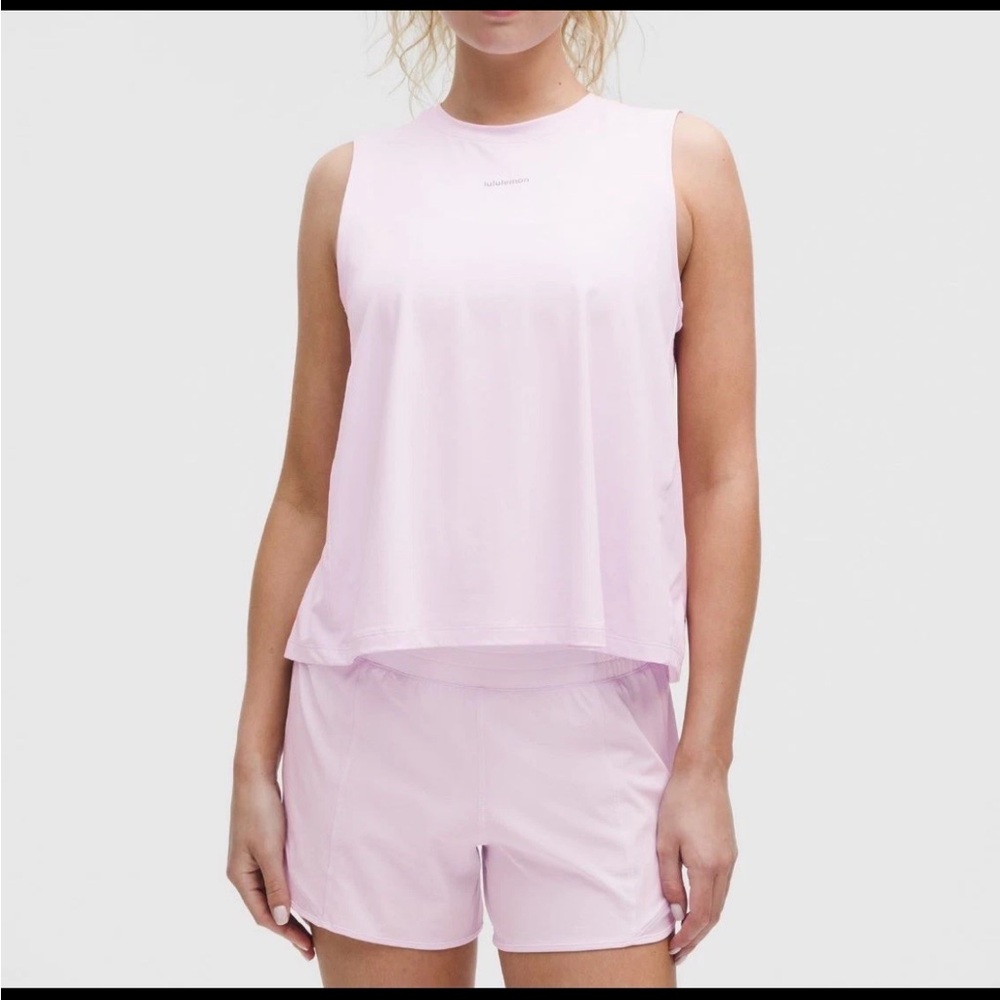 2-39  Size XS NWT lululemon athletica Pace Crush Cross-Back Graphic Tank PNKO